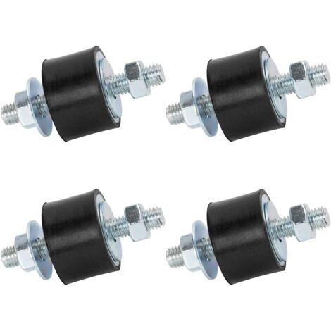 Produktbild von Sourcing Map 4x Gummi-Vibrationsisolator D20xH20 Mm – Mit M5x13 Mm Bolzen, Für Motoren, Kompressoren & Co.