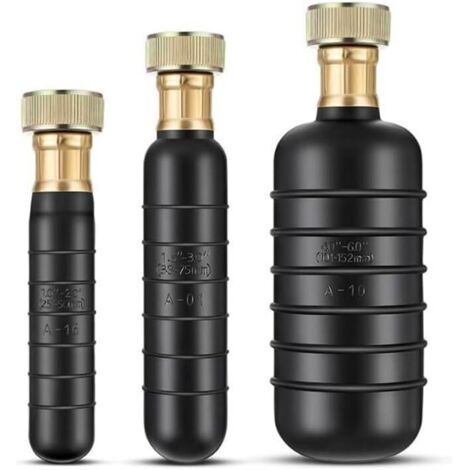 Abflussblasen-Set 3-teilig – Mit Wasserstoppventil, Adaptern & Schlauch, Für Verstopfungen Bis 6 Zoll