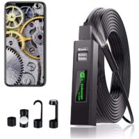 WiFi-Endoskop-Endoskopkamera, USB-Inspektionskamera, 1200P HD-Endoskopkamera, IP68 wasserdicht, mit 8 LEDs für iPhone, Android, iPad, Mac, PC, Laptop (2 m weiches Kabel)