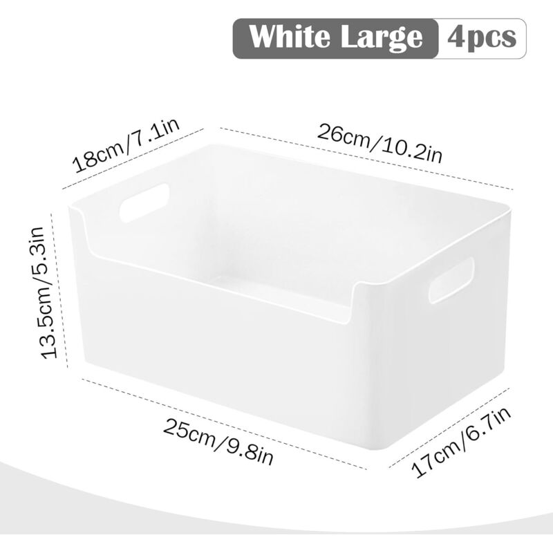 6 Contenitori Portaoggetti Impilabili Con Coperchi – Plastica Multicolore 30x20x12,5 Cm – Per Aule, Ufficio, Casa