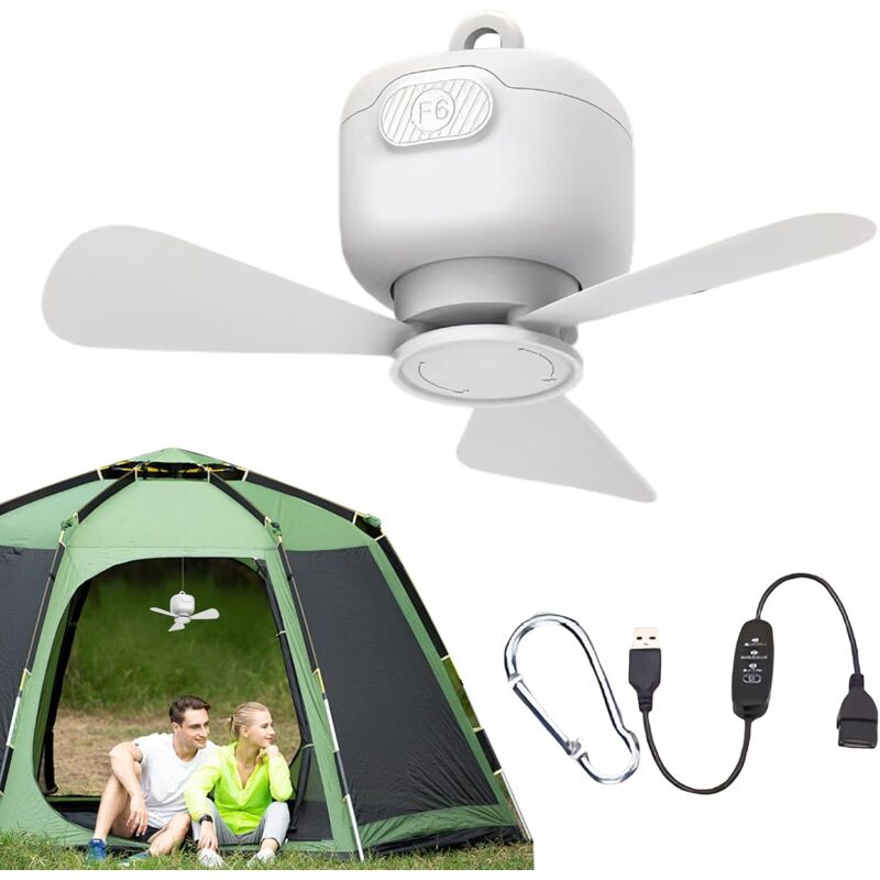Ventilatore Da Soffitto Esterno ZMISHIBO Con Luce LED, IP65, Telecomando E App, Nero - Per Patio E Gazebo
