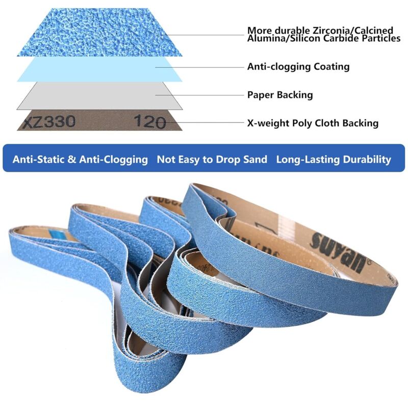 NASTRI ABRASIVI 13x457mm GRANA 40 5PZ SILVERLINE 950457 | Tooltek - Foto 8