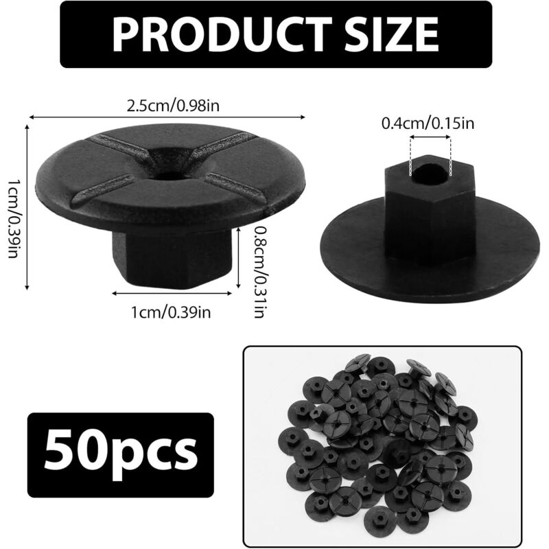 Doo Engy Clip In Plastica Per Parafanghi – 50 Pezzi – Compatibili Mercedes E BMW (51711958025 / A2019900050)