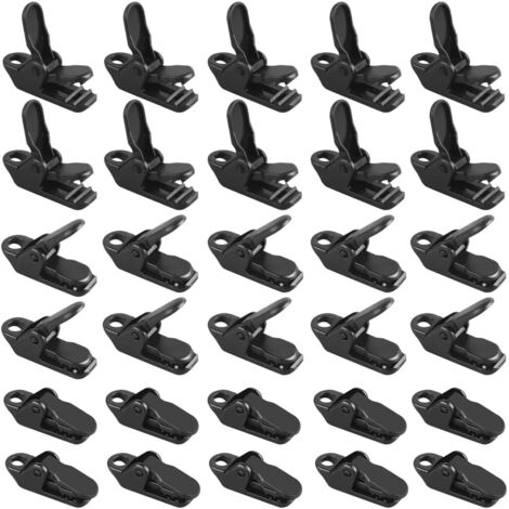 Set Morsetti Antivento Per Tende Da Sole, Clip Per Teloni, 2 Pezzi, Per Camper, Tenda E Giardino, Larghezza 12 Cm, Antiruggine - 2