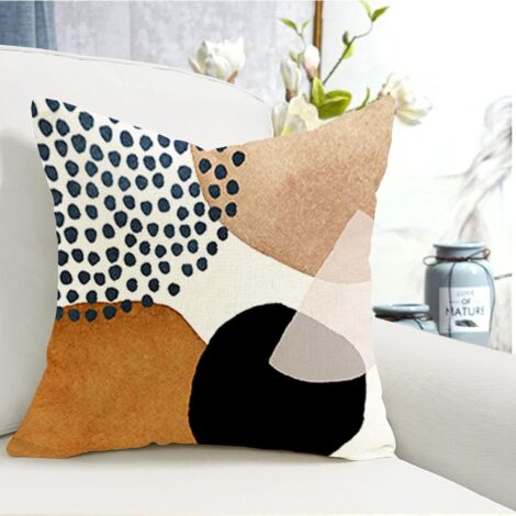 Set di 2 cuscini Decorativi Grigi 45 x 45 cm Motivo Geometrico a Diamante Cassia