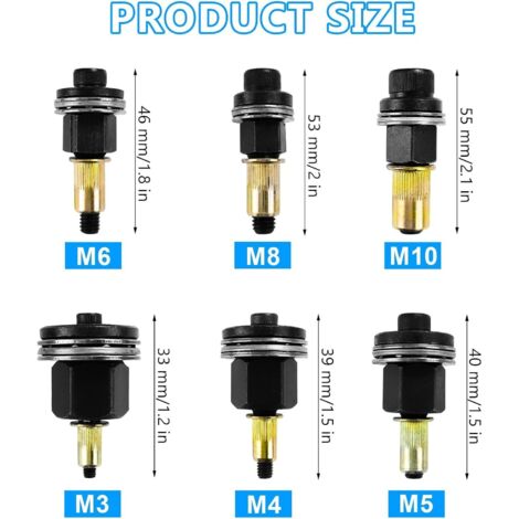 Keadic Set Di 300 Rivetti Assortiti In Alluminio Massiccio, 12 - Foto 9