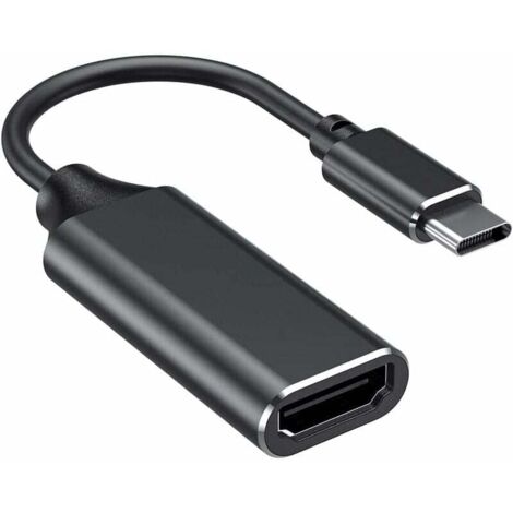 Adattatore da USB C a HDMI, adattatore da USB tipo C a HDMI 4k (compatibile con Thunderbolt 3) con uscita audio video per MacBook Pro 2018/2017, iPad pro 2018, Samsung Note 9/S9, Huawei Mate 20 ecc. ( (1/5)