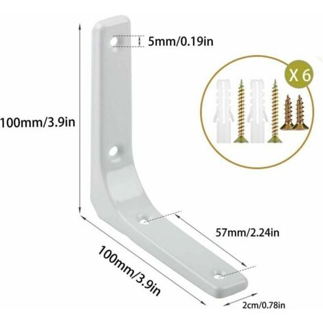 Staffa reggimensola L 39 cm per lavabo sospeso o mensolone