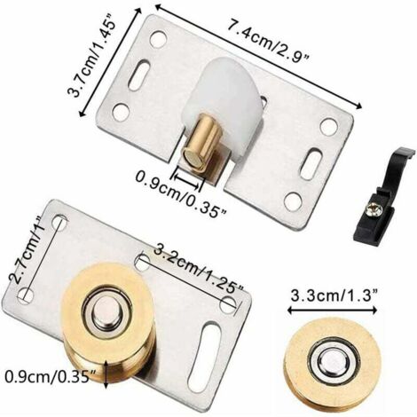 2Pcs Ruote in Nylon,Ruota con Cuscinetti A Sfera,Ruote Girevoli,Ruota