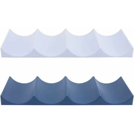 Portabottiglie in stile europeo, 2 pezzi portabottiglie in plastica per frigorifero per ripiani della cucina, dispensa, frigorifero (1/5)