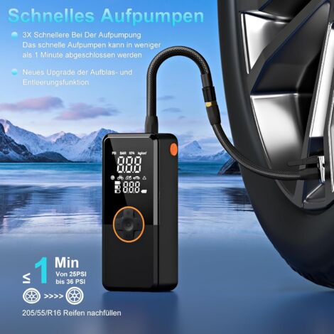 Pompa Ad Aria Senza Fili - Compressore Elettrico Portatile Touch Screen - Foto 11