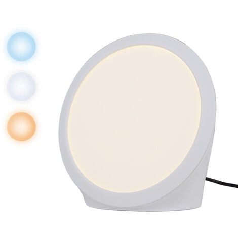 Lampada per terapia della luce da 10.000 lux, simulazione della luce diurna con 2 colori di luce, 6 timer, 5 intensità di luce regolabili e funzione di memoria, senza UV (1/5)