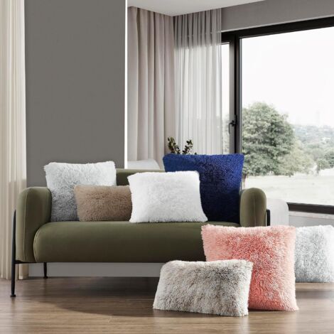 Set di fodere per cuscini in pelliccia morbida e soffice