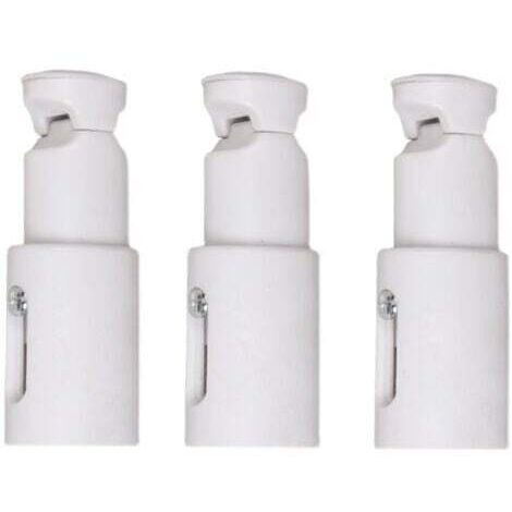 Set di 3 supporti per radiatori scaldasalviette, supporto di montaggio per radiatori, adatto per radiatori da bagno dritti o curvi (1/4)