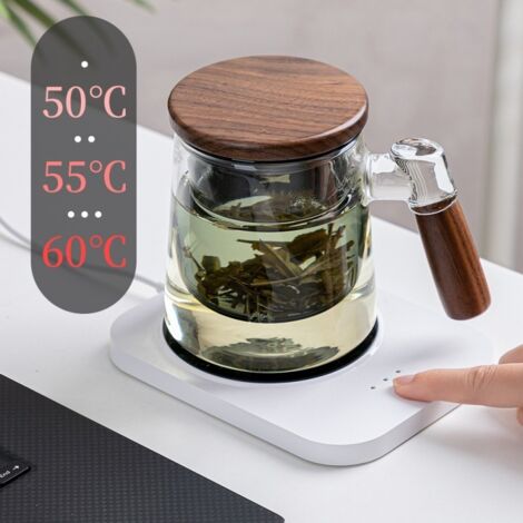 Riscalda Tazze da Caffè Aggiornato con 9 Impostazioni di Temperatura -Scaldabevande Elettrico con Funzione di Accensione/Spegnimento Automatico basata sulla Gravitazione.Perfetto per Caffè,Tè e Latte