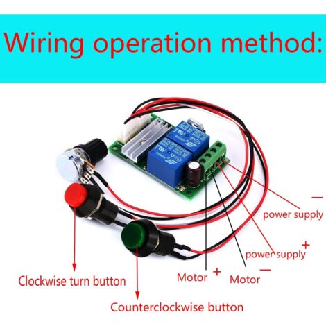 Regolatore Di Velocità Wireless Per Motore DC 12V-30V 30A - Telecomando Per Avvio/arresto E Inversione