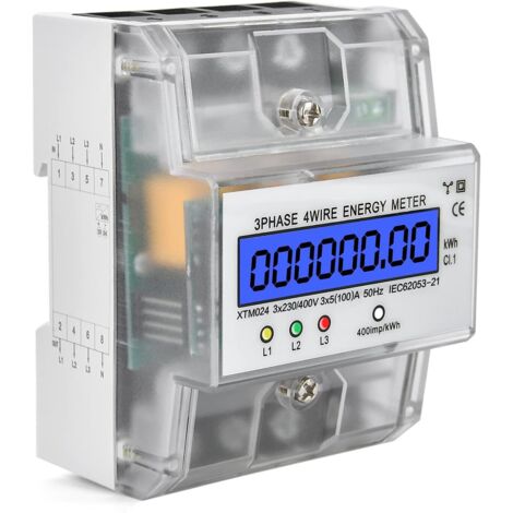 Contatore Elettrico Trifase A 4 Fili Contatore Trifase Calibrato 230 contatore-elettrico-trifase-a-4-fili-contatore-trifase-calibrato-230