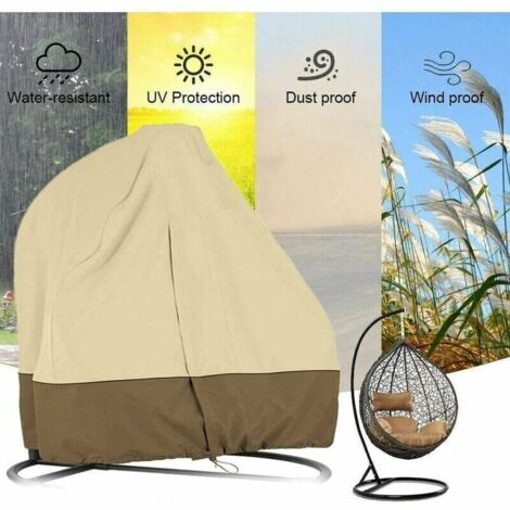 Protezione Mobili Esterni Coprisedia Girevole Esterno 2 Pezzi - Impermeabile E Antivento Per Giardino Coprisedie Giardino - Foto 7