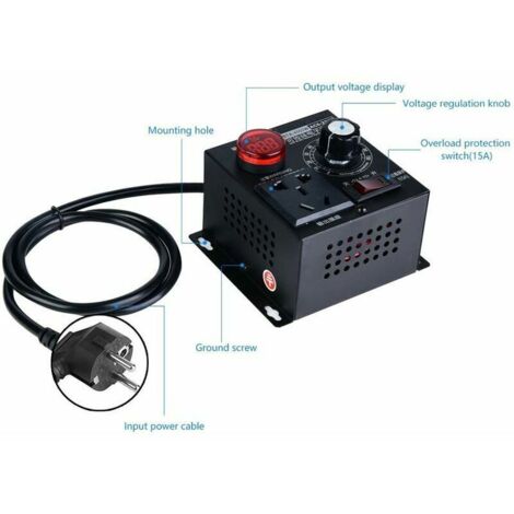 KLVN Regolatore Di Tensione 220V 2000W: Dimmer SCR Per Luci, Motori E Termostato - Modulo Elettronico 48x60mm - 6