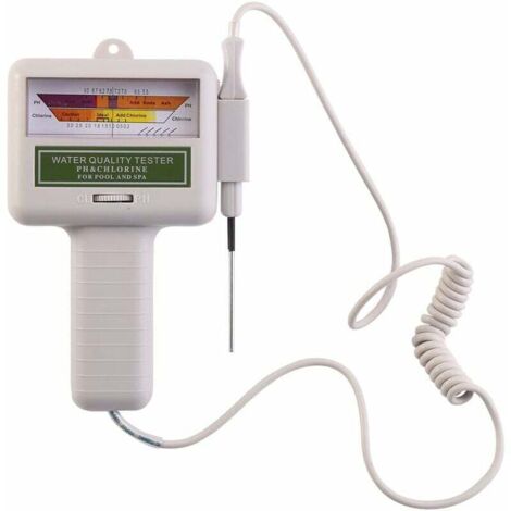 Tester portatile del pH, tester della qualità dell'acqua, misuratore del cloro, piscina, spa, regolatore della qualità dell'acqua, adatto per acqua potabile e design del tester del pH della piscina de