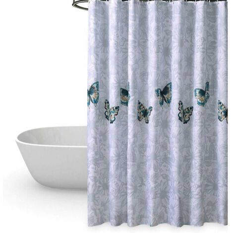 Tenda da doccia impermeabile 180*180cm, tenda da doccia stampata in 3D, resistente alla muffa e lavabile in lavatrice, con 12 ganci | Leroy Merlin