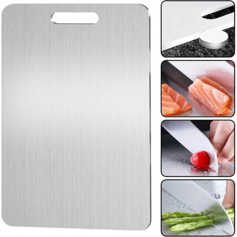 Tagliere In Acciaio Cucina Componibile In Acciaio Inox E Legno DECHORA - COMPOSIZIONE 02 Tagliere Legno Naturale Rösle