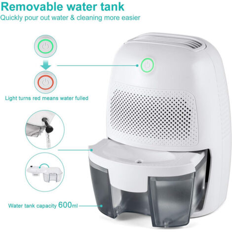 Mini Deumidificatore Portatile HOme 500ml | Spegnimento Automatico Per Bagno E Armadio