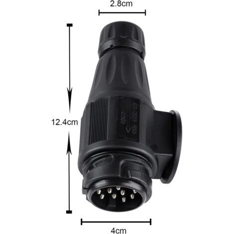 Wiltec Spina A 13 Poli Per Rimorchio 12 V Connettore Presa Per Rimorchi E Auto - Foto 2