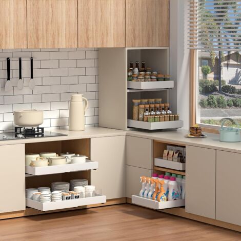 Cassetto telescopico estensibile per cucina: organizer per armadi con