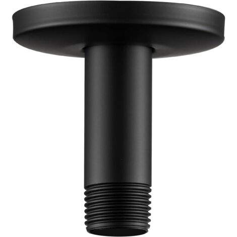 Braccio Doccia Fisso In Acciaio Inox 201 | Corto 17 Cm, Attacco G1/2, Cromato, Montaggio A Parete Per Soffione