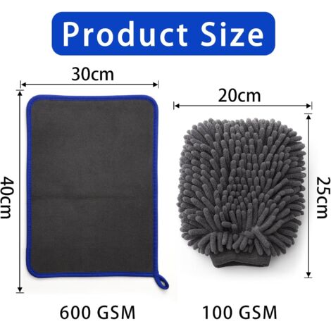 Guanto Multifunzione In Microfibra Per Lavaggio Auto – Assorbente E Delicato Su Vernice