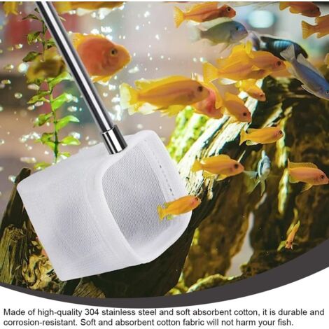 Set 2 Mini Retini Per Acquario – Diametro 5 Cm, Manico Telescopico In Acciaio 19-53 Cm, Rotondo E Quadrato, Maglia Morbida Per Pesci E Gamberetti