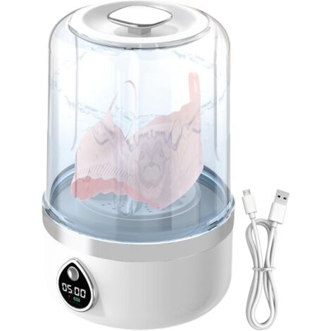 Mini lavatrice portatile per biancheria intima, 21 x 13 x 13 cm, dispositivo per la pulizia profonda, pulitore compatto per bucato, strumento per la pulizia dei vestiti per campeggio, viaggi, appartam
