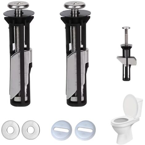 Kit Bulloni E Viti Universali Per Sedile WC, Fissaggio A Cerniera Superiore, In Acciaio Inossidabile, Facile Installazione A Mano O Con Cacciavite, Adatto A Fori Da 14 A 20 Mm