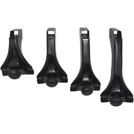 confezione di barre portatutto per auto, adattatore di montaggio per grondaia, staffa di montaggio per portapacchi per faretti da tetto per auto, universale con grondaia, portapacchi, barre portapacch