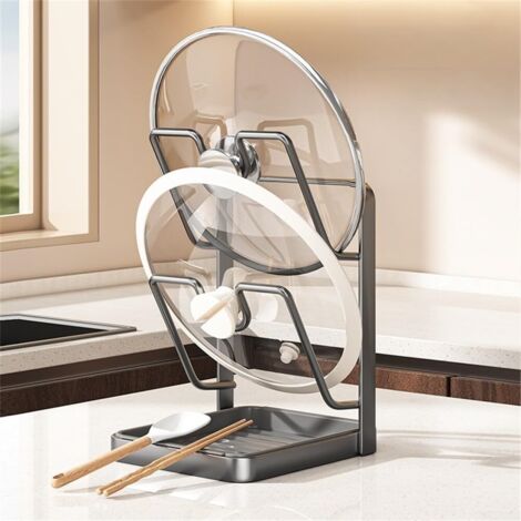 12 supporti da parete per coperchi e pentole da cucina, organizer per