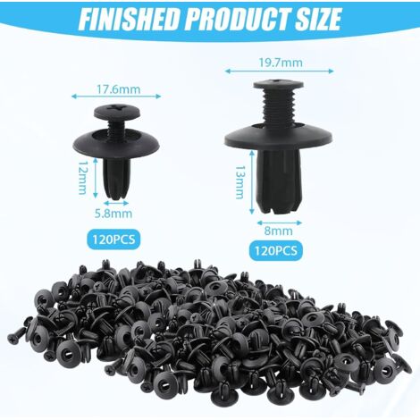 240 Pezzi Di Clip Di Fissaggio Per Auto Rivetti Per Auto In Plastica 240-pezzi-di-clip-di-fissaggio-per-auto-rivetti-per-auto-in-plastica