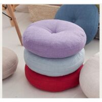 Fouriding Cuscino Rotondo per Divano Decorativo 15 X15 Cuscino Rotondo in Velluto di Zucca per DLivano letto Sedia Pavimento Auto Decorativo (Blu