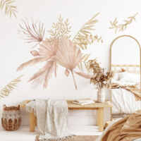 Adesivi murali con foglie di palma Adesivi murali con piante tropicali Adesivi murali per camera da letto, soggiorno, ufficio, decorazione murale