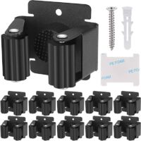 10 pezzi di supporto per dispositivi. Porta scope da parete. Porta scope da parete. porta attrezzi da giardino. Supporto per mocio da parete. Scopa. Pala. utensili