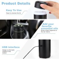 Purificatore D'Aria Portatile USB/Solare Per Auto E Casa – Mini Deodorante Con Ioni Negativi, Rimuove Odori (Animali, Fumo), Silenzioso, Adatto A 20 Mq