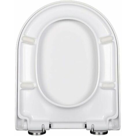 Vater Quimico Asiento Inodoro Descenso Lento Tapa Inodoro Descenso Automático LARS360 - Antibacteriana 45.5x38 Cm Flores Rojas Asiento Wc Antibacteriano Taza Wc Universal