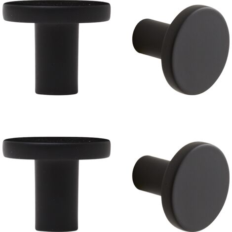 Pomo Para Muebles De ABS 30 Mm De Diámetro Inyectado En Blanco Paquete De 75 Piezas 88486079