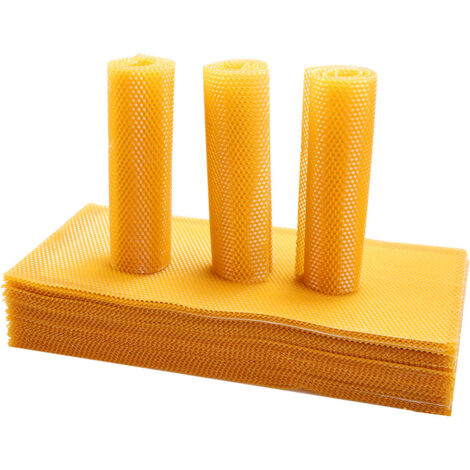 Vela De 100% Cera De Las Abejas Tamano 9 X 13 Cm 100% Natural Aroma De