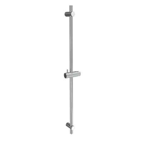 Detbom – Barre de douche 90 cm en acier inoxydable SS304 – Finition chrome brillante – Support réglable pour douchette – Installation facile