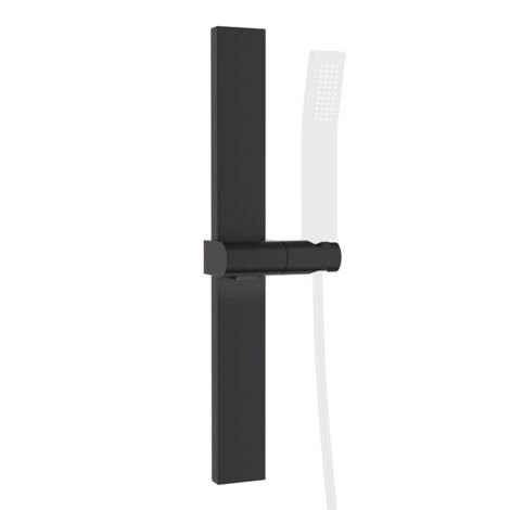 Detbom – Barre de douche sans perçage 43 cm – Alliage d'aluminium léger – Adhésif puissant 3M – Support de douche tournant 120° – Capacité 5 kg