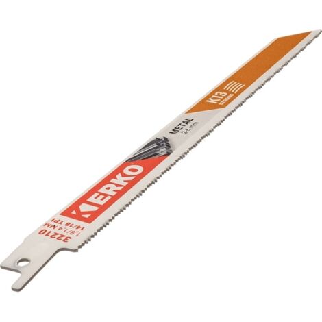 Lame Scie Sabre 228 x 19 x 1.3 14/18T Metal K13 lot de 5 Erko