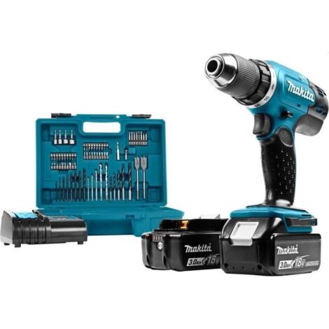 Perceuse visseuse MAKITA 18V Li-Ion (2x 3Ah) + coffret DDF453SFX1 (1/4)