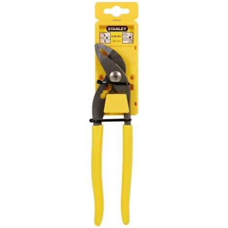 Stanley – Pince multiprise 240 mm – Mâchoires trempées – Crémaillère 7 positions – Poignées antidérapantes en PVC – Protection électrique (1/7)