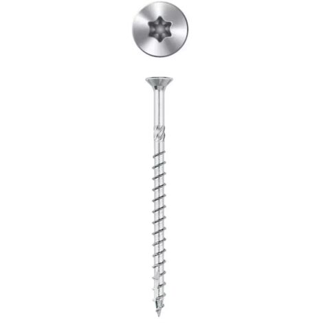 [TEX-ZT] Tornillo de madera de alto rendimiento - Zincado - Cabeza Torx 4,5 x 40 - Caja de 500